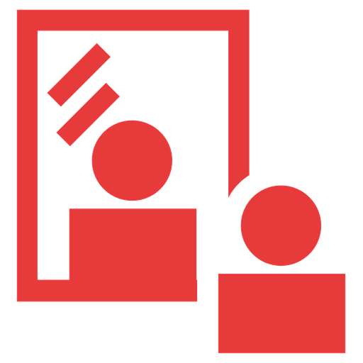 person in mirror icon